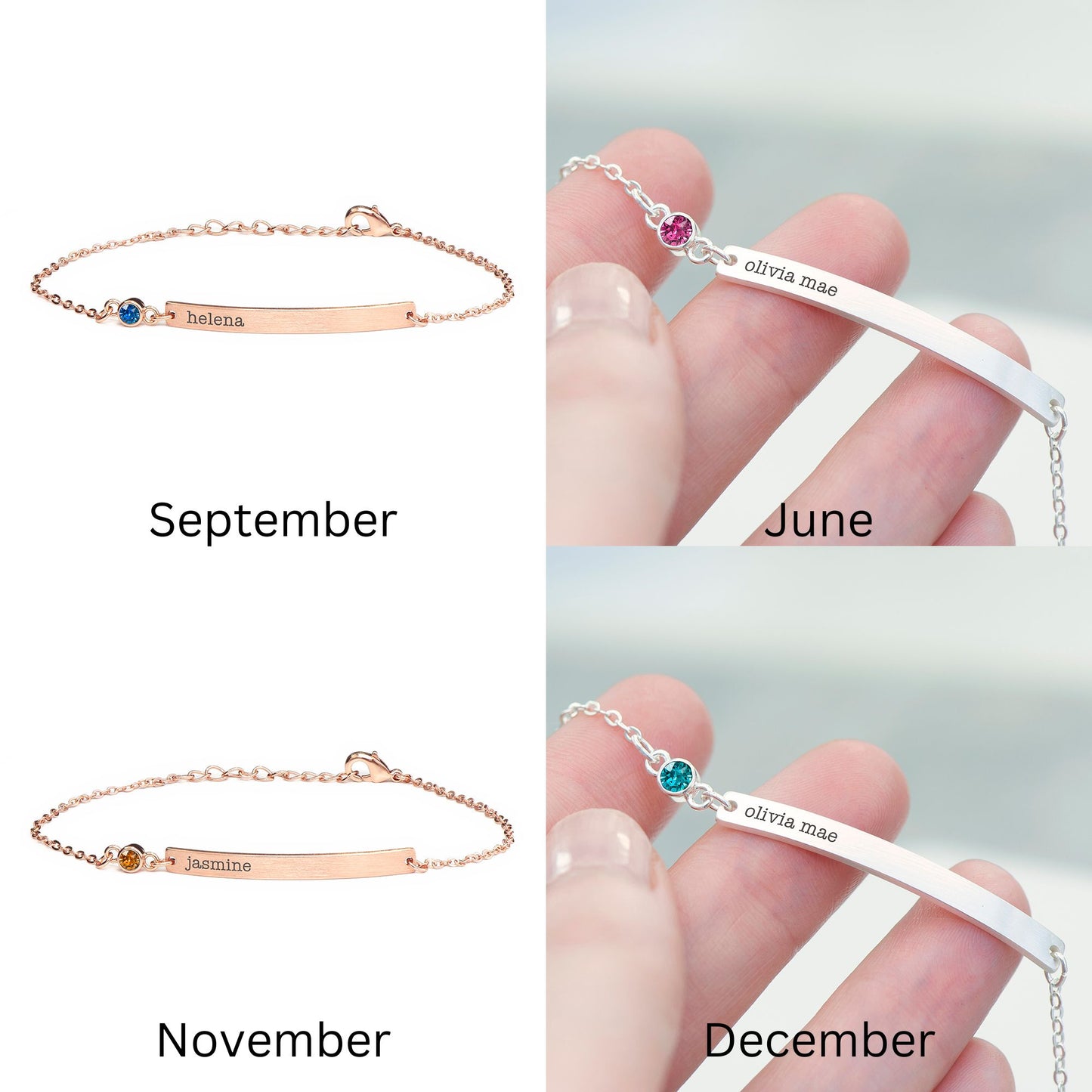 Birthstones for September to December