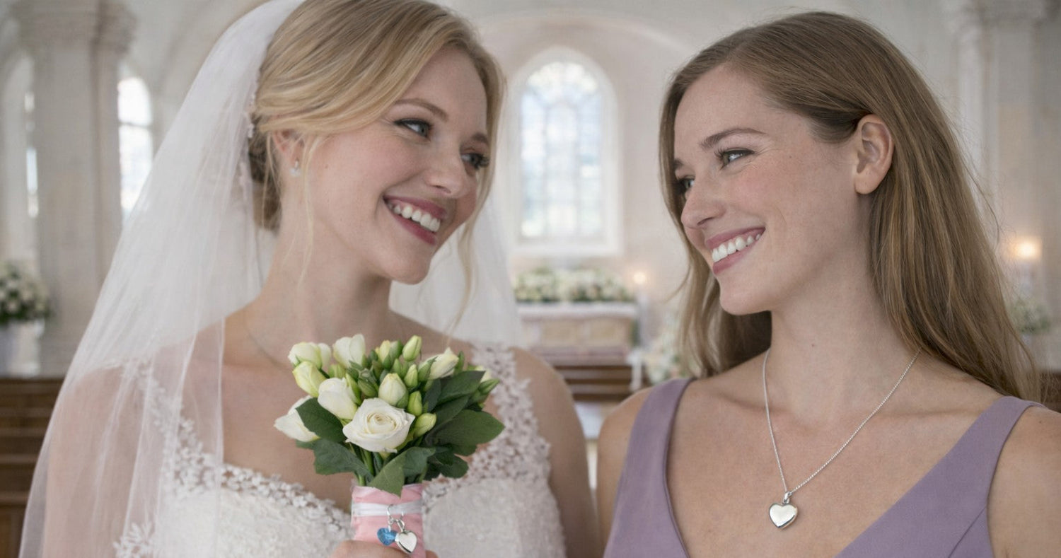 Bouquet wedding charm locket