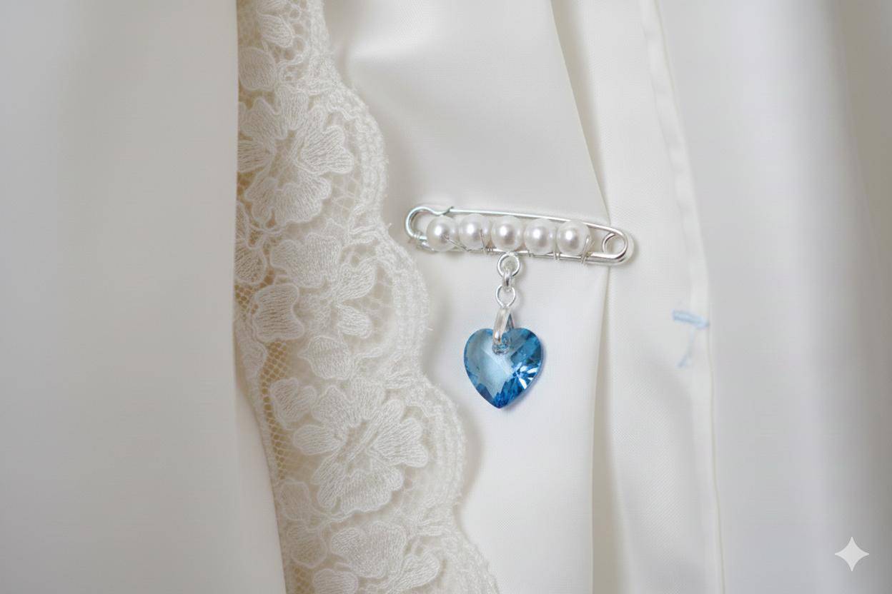 wedding something blue pin