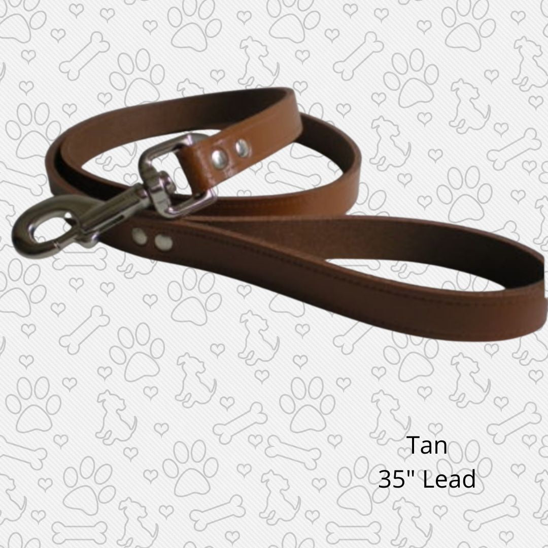 Tan 35" dog lead