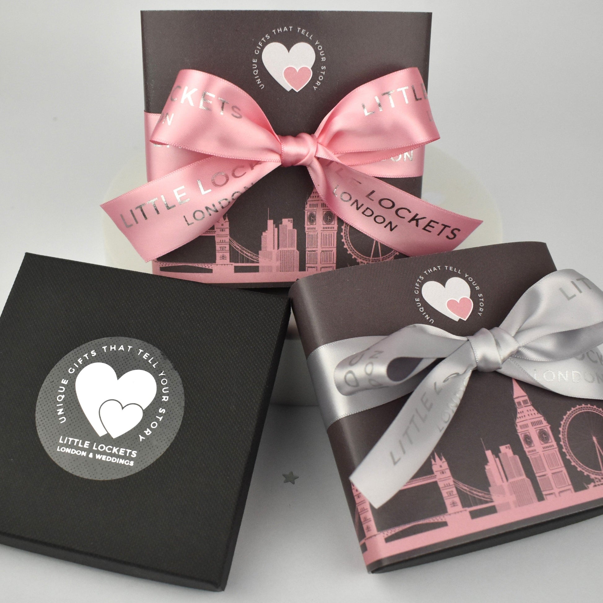 Your choice of gift wrap - free logo box or upgrade to a London wrap and pink or grey ribbon tie