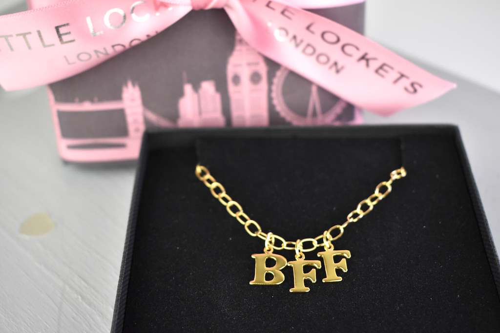 Gold Vermeil BFF Necklace - Best Friends Forever Friendship Gift