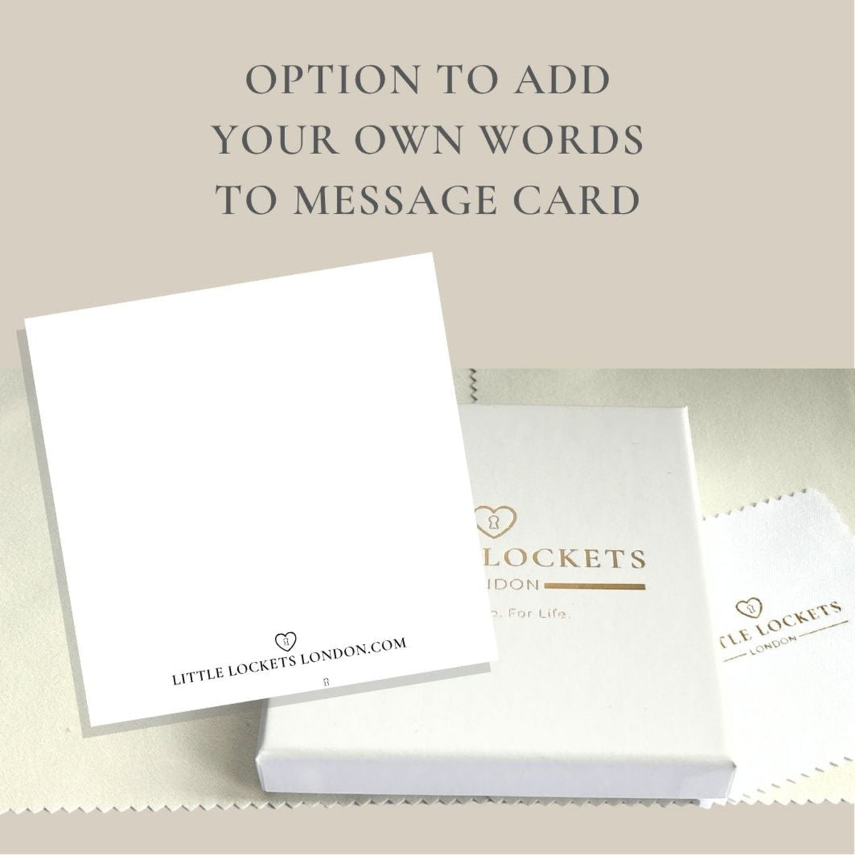 Your gift will include a blank card for you to write your own message