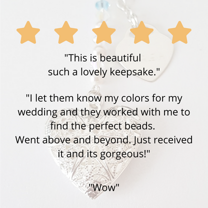 We have had some wonderful five-star reviews for our bouquet charm