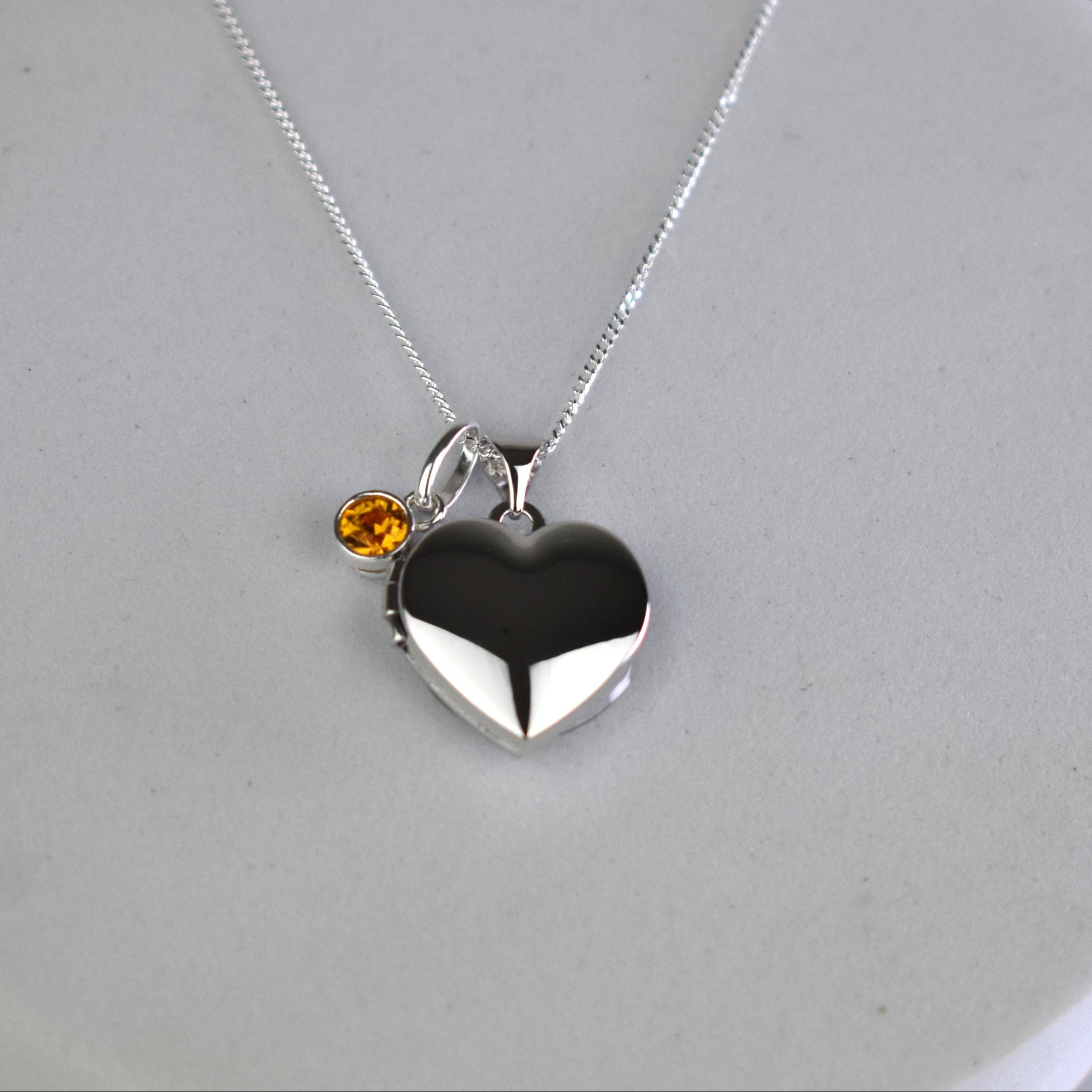 Heart-shaped photo locket keepsake gift for Christening or Baptism