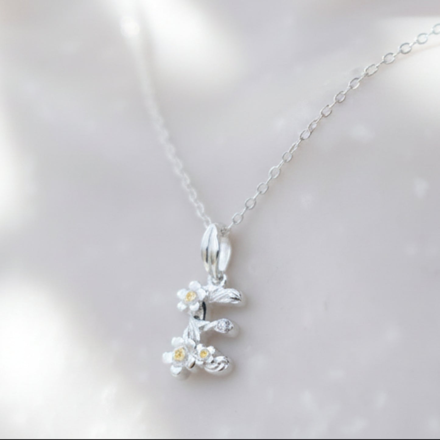 Alphabet Initial Pendant in two-tone sterling silver and 18ct yellow gold plate