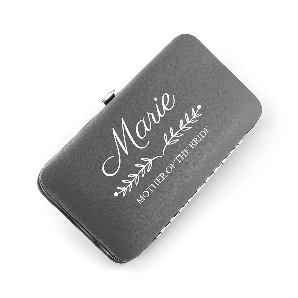 Personalized manicure set with name and wedding role