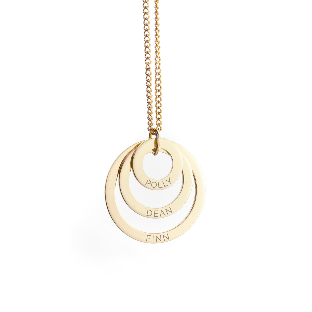 Rings of Love Personalised Name Necklace