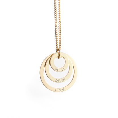 Rings of Love Personalised Name Necklace