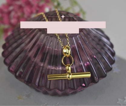 iconic chunky t bar necklace on superior belcher chain in sterling silver or gold plated