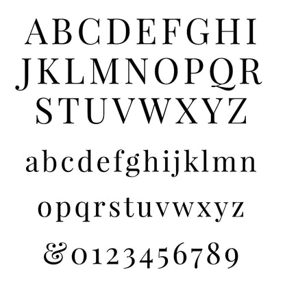 Serif font