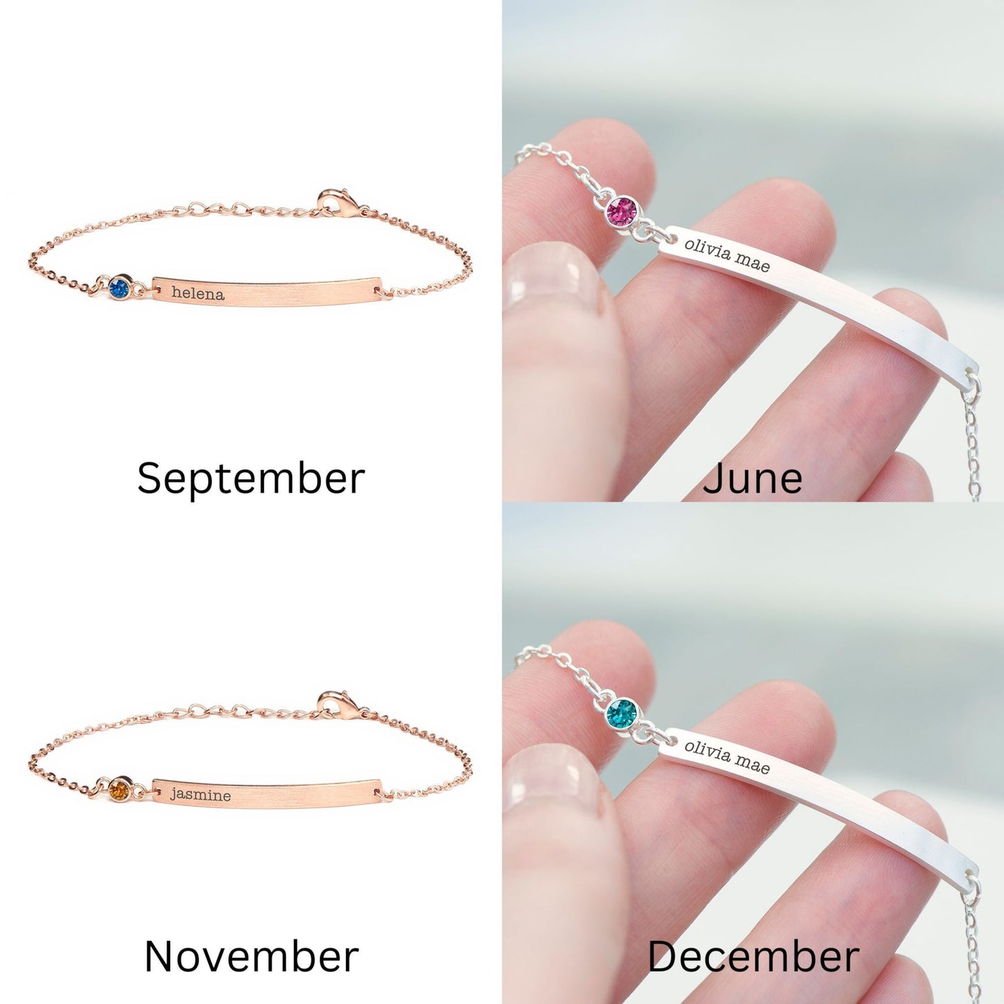 Birthstones for September to December