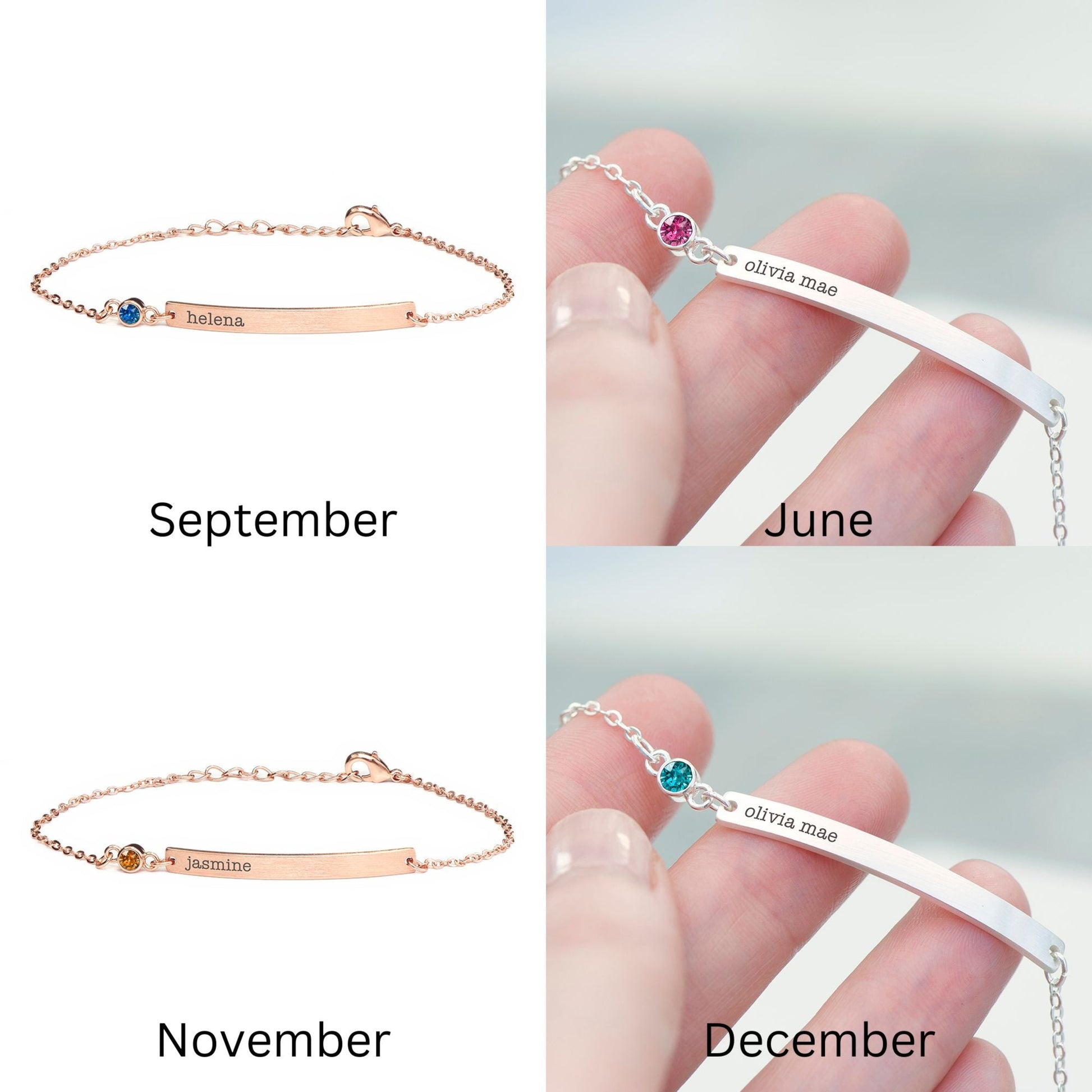 Birthstones for September to December